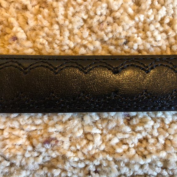 Brighton Black Belt 1 1/8 inch wide size medium - Picture 2 of 4